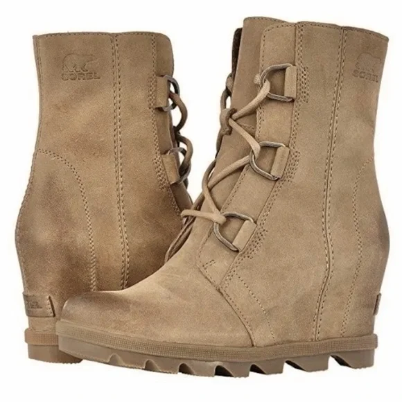 Sorel Joan Of Arctic Wedge II Boots, Ash Brown - Picture 12 of 15